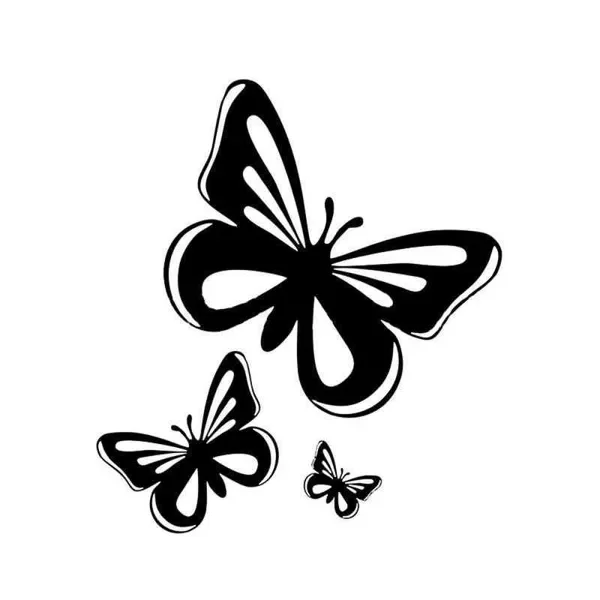 New Cute Cartoon Long-lasting Bumper Decorative Waterproof Butterfly Sticker Car Interior Accessories