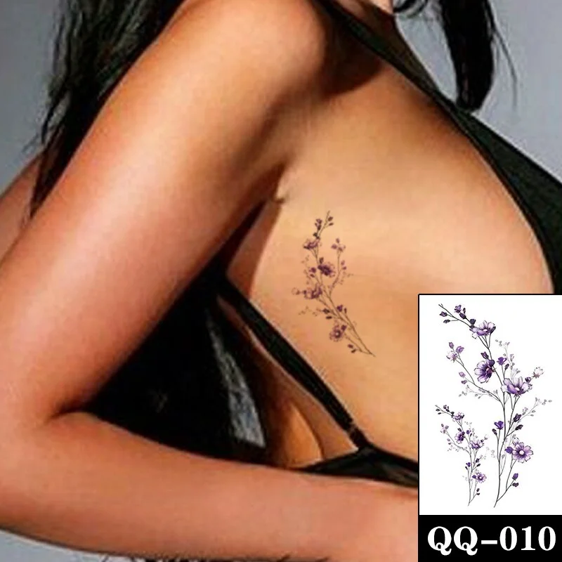 Water Transfer Tattoo Sexy Red Lips Print Tattoo Body Art Waterproof Temporary Fake Flash Tattoo for Man Woman Kid 10.5*6cm