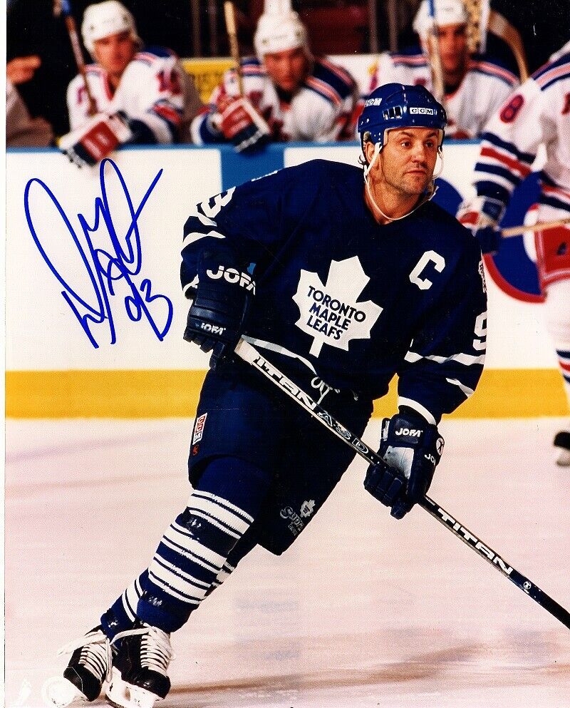 Doug Gilmour Signed - Autographed Toronto Maple Leafs 8x10 inch Photo Poster painting + RDM COA