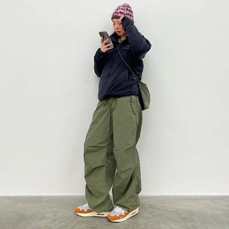Streetwear Joggers Baggy Trousers Vintage Pants Loose Wide Leg Women Punk Sweatpants
