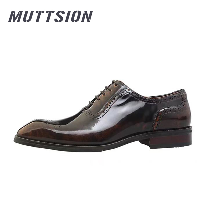 MUTTSION Sculpted Business Oxfords Shiny Leather Shoes MUTTSION.COM MUTTSION