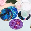 8pcs DIY Galactic System Diamond Painting Acrylic Coasters