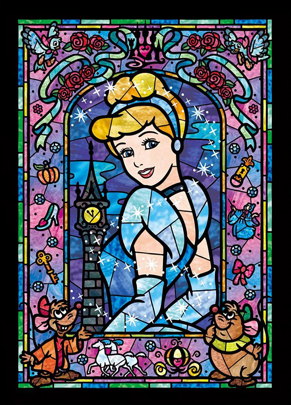Disney Princess Snow White Elsa Rapunzel Tinker Bell 40*50CM(Canvas) Full Round Drill Diamond Painting gbfke