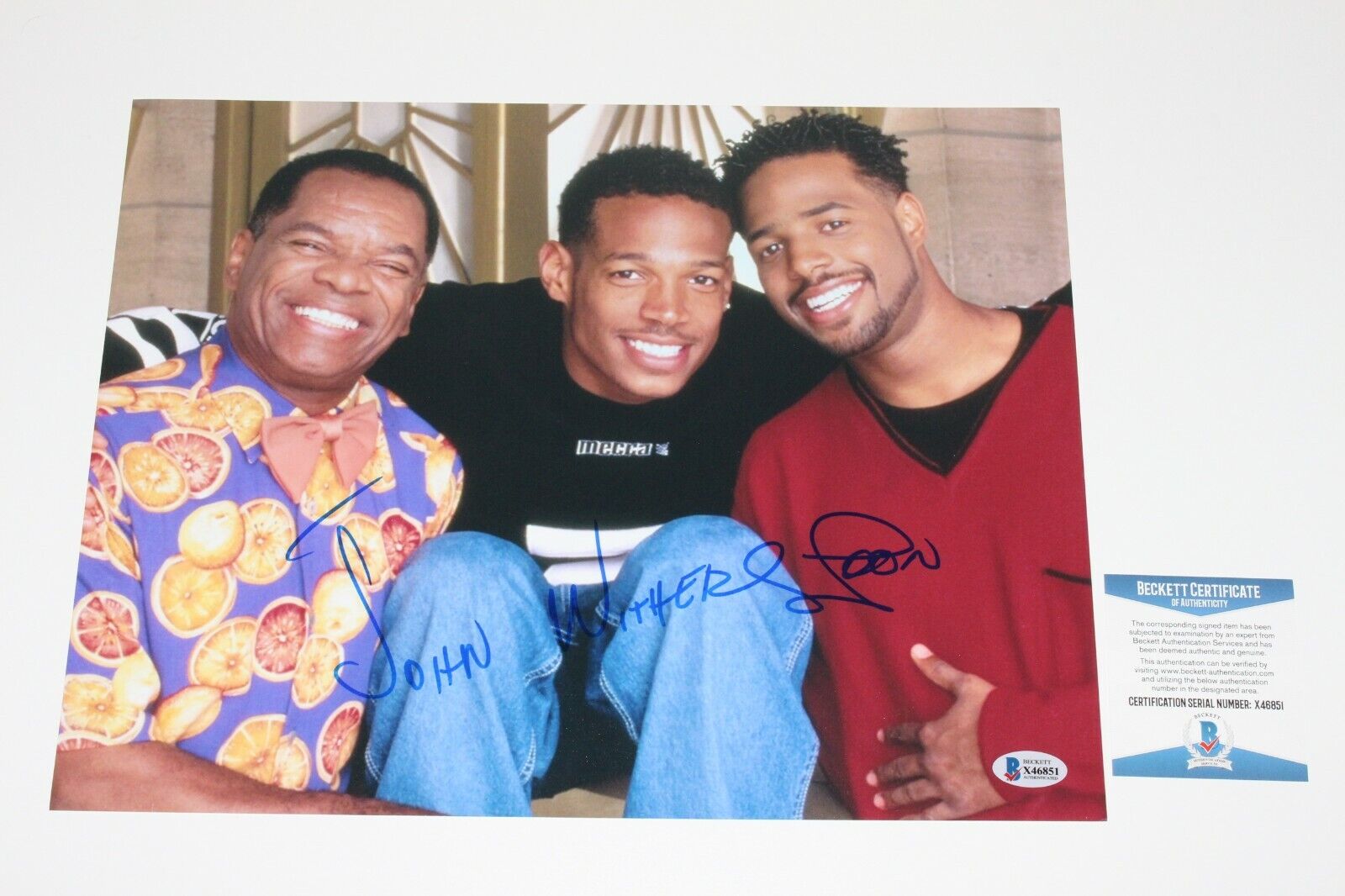 COMEDIAN JOHN WITHERSPOON SIGNED 'WAYANS SHOW' 11x14 Photo Poster painting BECKETT COA ACTOR