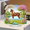 Garden Horse Acrylic DIY Diamond Painting Ornament Single Side Drill