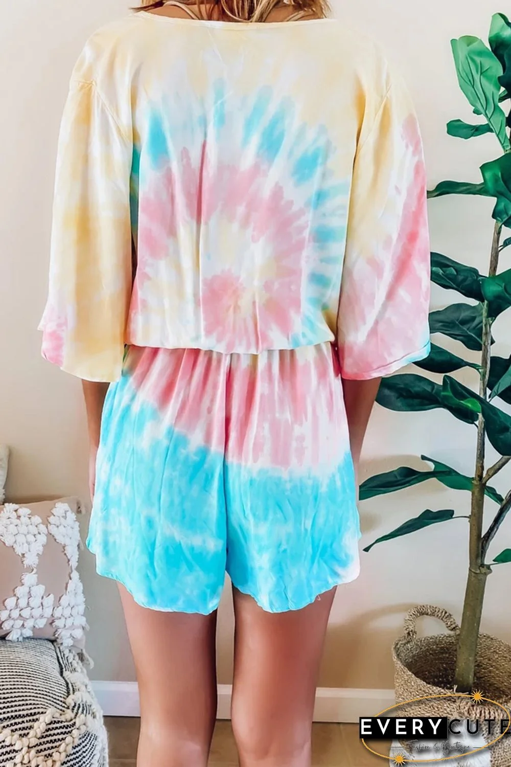 Soakin' Up The Sun Tie Dye Romper
