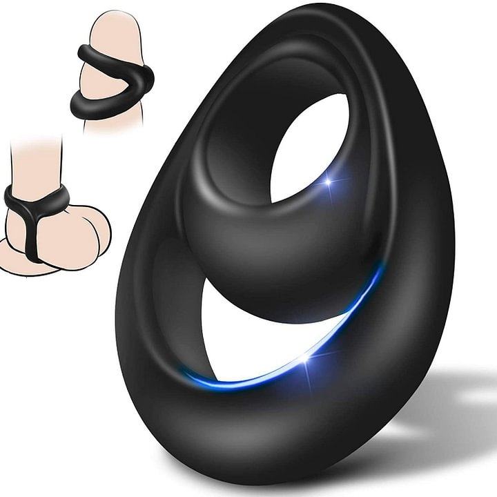 Silicone Cock Ring Sex Toys For Men - Rose Toy