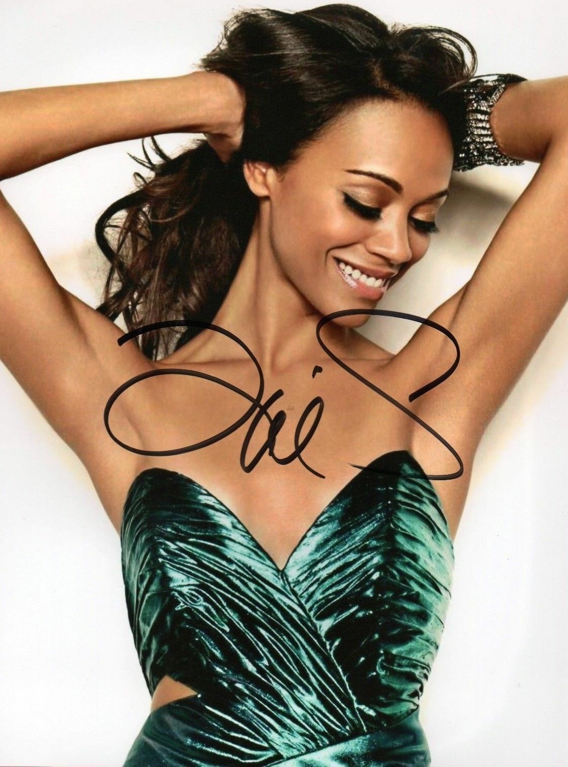 ZOE SALDANA AUTOGRAPHED SIGNED A4 PP POSTER Photo Poster painting PRINT 15