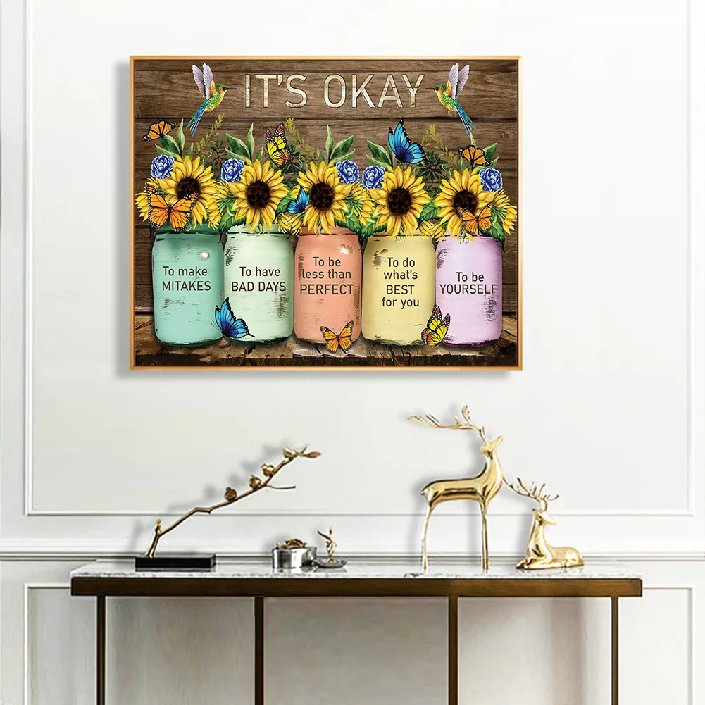 Sunlower Letters - Paint By Numbers(50*40cm)