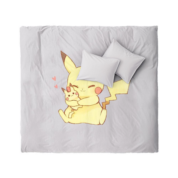 Pikachu And Baby, Pokemon Duvet Cover Set