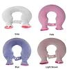 U Shape Hot Water Bag with Removable Flannel Cover Portable Neck Warmer Adjustable Snap Fastener Water Bag for Home/Office
