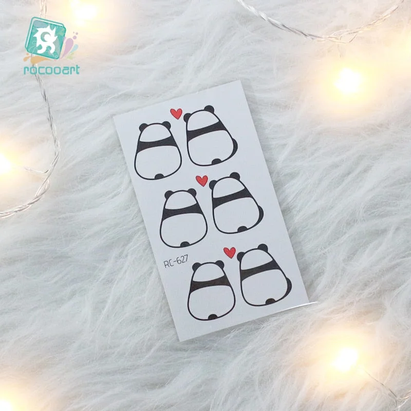 2020 Couple Temporary Tattoos Fashion Cool Body Art Beauty Makeup Valentine's Day Tattoo Waterproof Hand Fake Tatoo 10.5x6cm