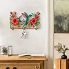 Wooden Hummingbird Flower Special Shape Diamond Painting Hanging Hooks for Decor
