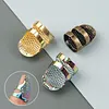 Cross-Stitch Tools Retro Adjustable Thimble Non-Slip Hand Sewing Thimble Ring