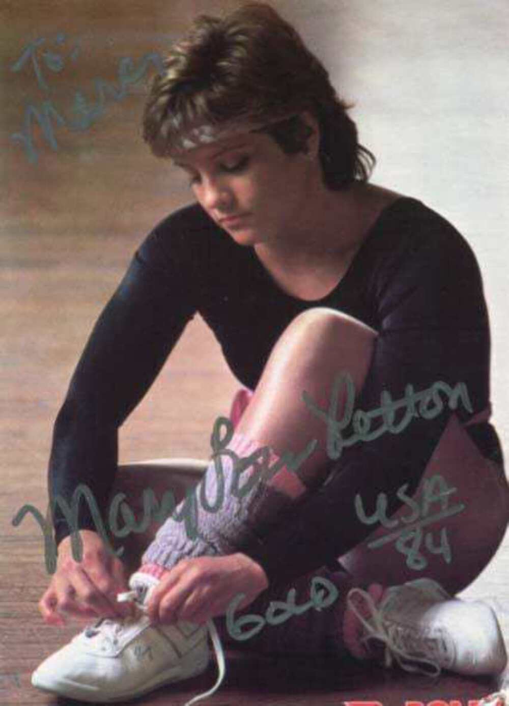 GYMNAST Mary Lou Retton autograph, signed Photo Poster painting