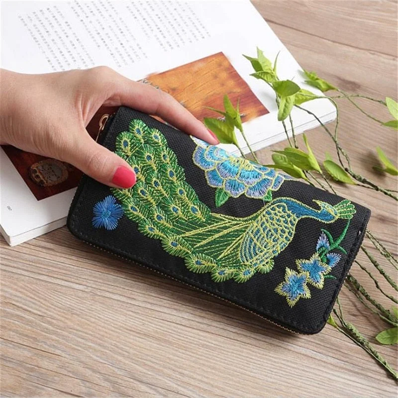 Women Ethnic National Retro Butterfly Flower Bag Handbag Coin Purse Embroidered Lady Clutch Tassel Small Flap Summer Bolsa