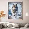 Wolf-11CT Stamped Cross Stitch 40*50cm/15.75*19.69in