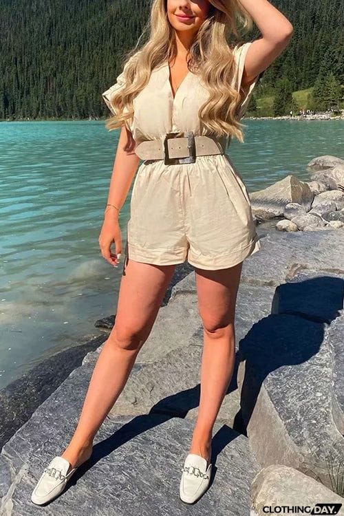 Any Occasion V Neck Bat Romper