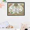 (Big Size) 11CT/14CT Old world map- Counted Cross Stitch   56*46cm/22.05*18.11in(Brand)
