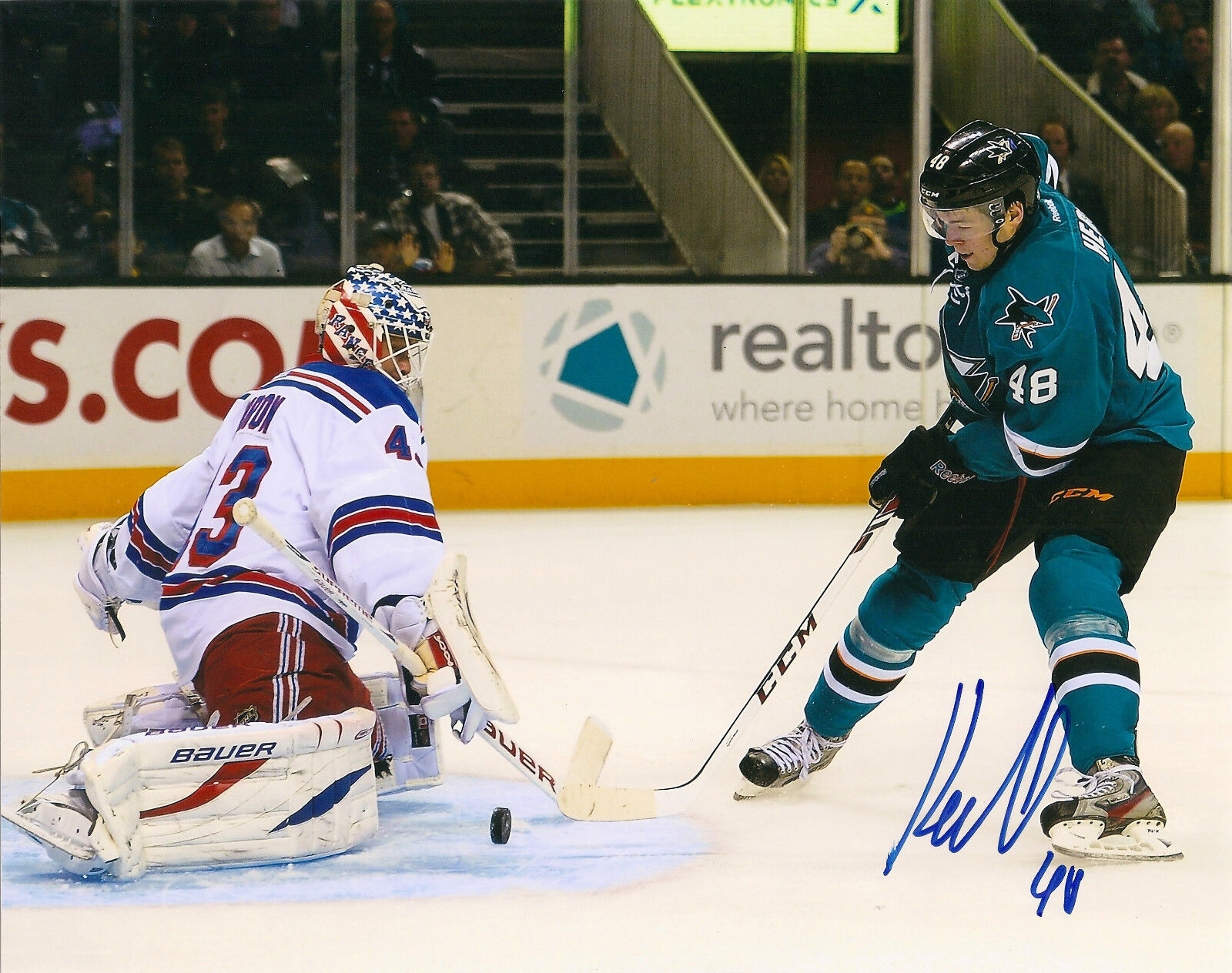 San Jose Sharks Tomas Hertl Autographed Signed 8x10 Photo Poster painting COA A