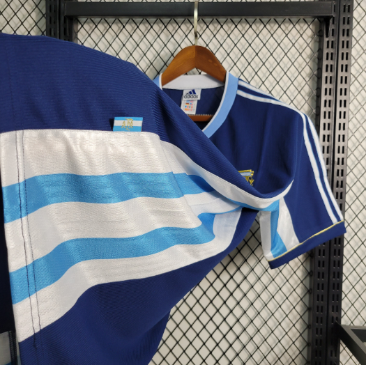 Retro 1998 Argentina away Men's Football T-Shirt