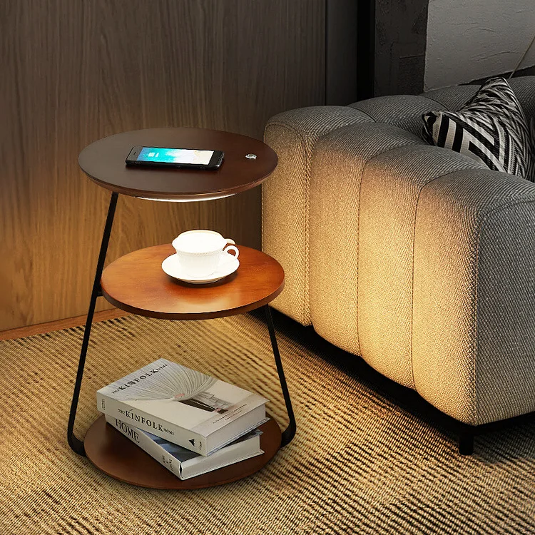 LED Bedside Floor Lamp With Wireless Charging