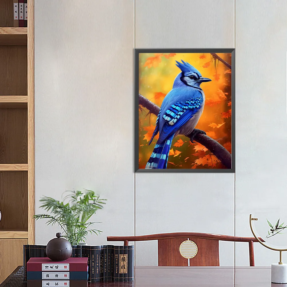 Full Round Diamond Painting 40*50cm - Bluebird