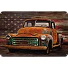 Retro Old Truck With USA Flag - Metal Tin Signs(8*12Inch/12*16Inch) - Garage&Transport