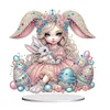 Diamond Painting Acrylic Egg Bunny Princess Diamond Painting Desktop Decoration Ornament