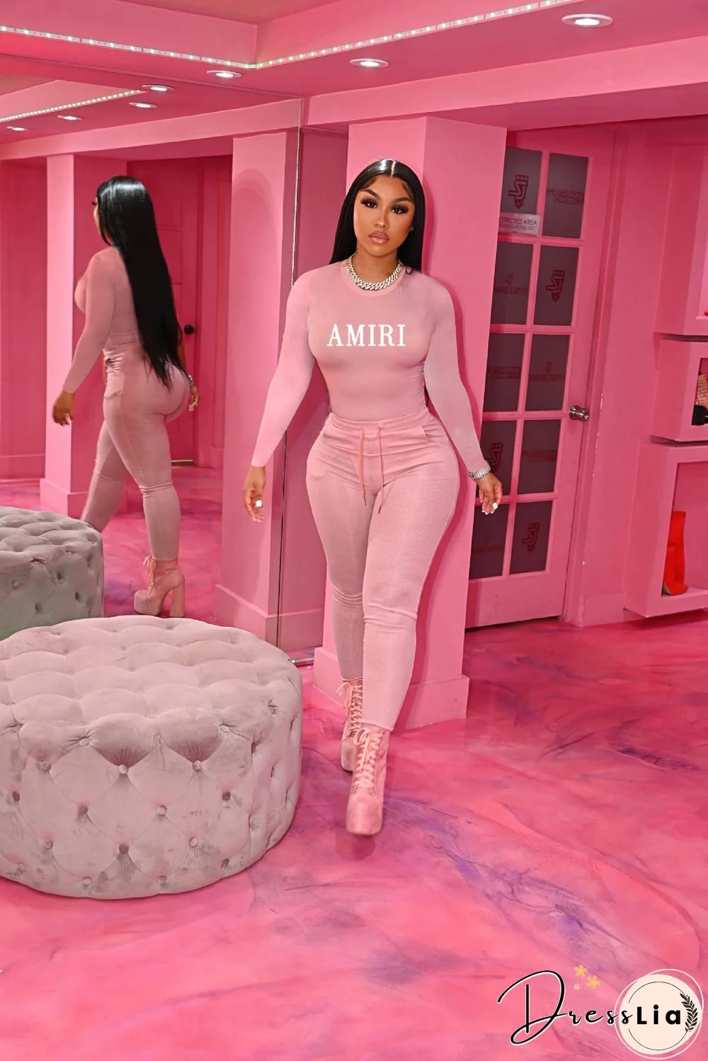 XS Long Sleeve Slim T Shirt Tops Skinny Pants Outfits