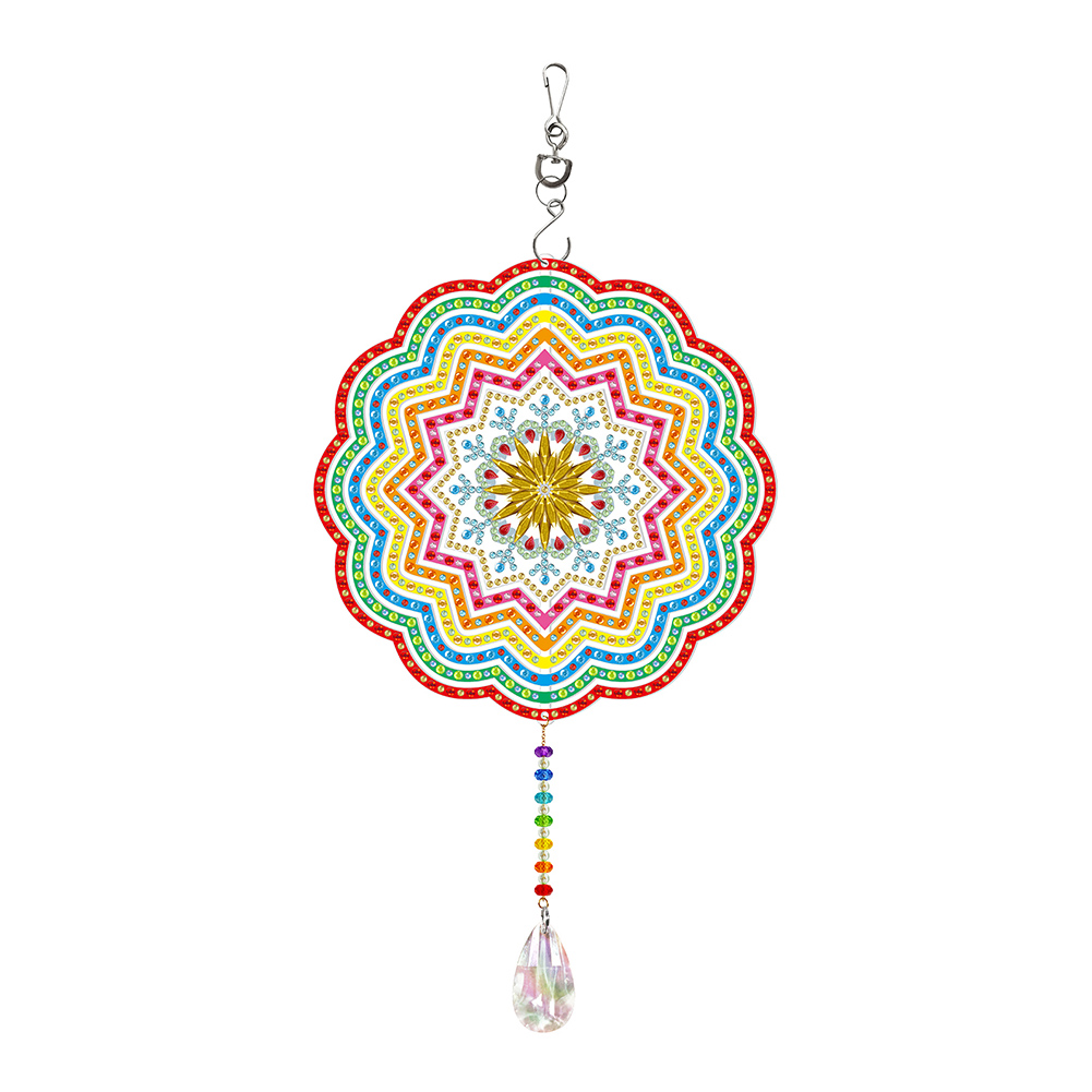 DIY Diamond Painting Double-sided Hanging Rotatable Wind Chime (GSP210)