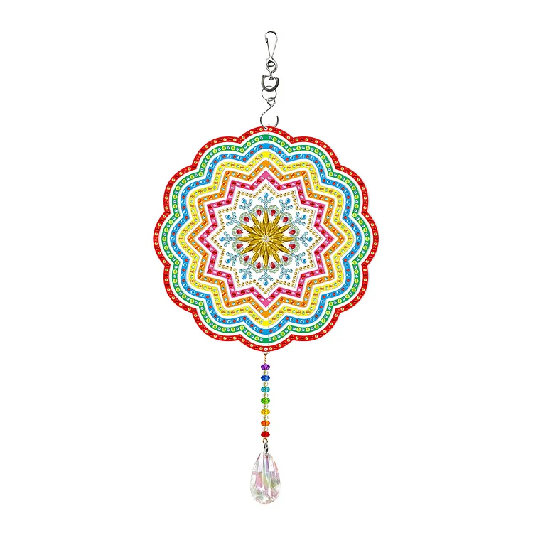 DIY Diamond Painting Double-sided Hanging Rotatable Wind Chime (GSP204)