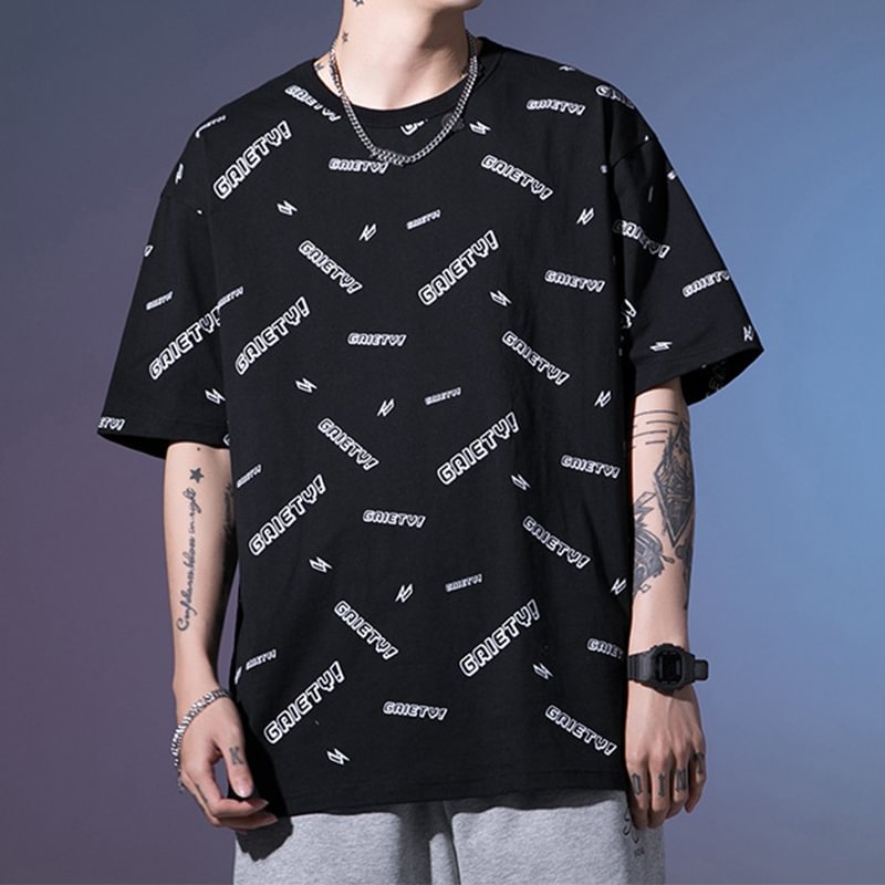 Full-page Letter Print T-shirt