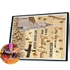 (4er Pack) Englisch - Speziell geformtes Diamond Painting - 40*30cm