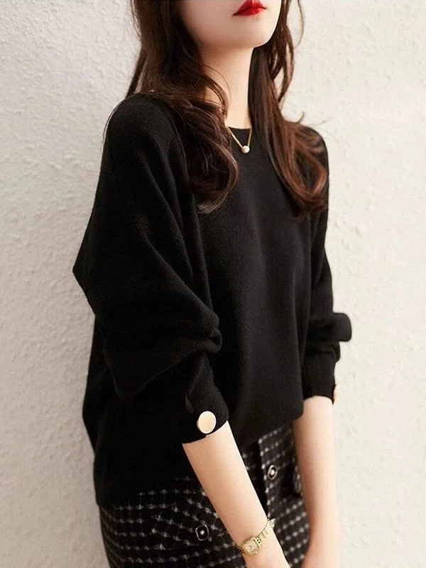 Athvotar Athvotar Sweater Women's Autumn And Winter 2025 New Knitted Knitted Winter Thick Loose New Year Red Chic Top