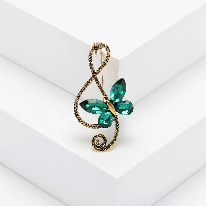 Lady Pin Butterfly Alloy Women’s Brooches