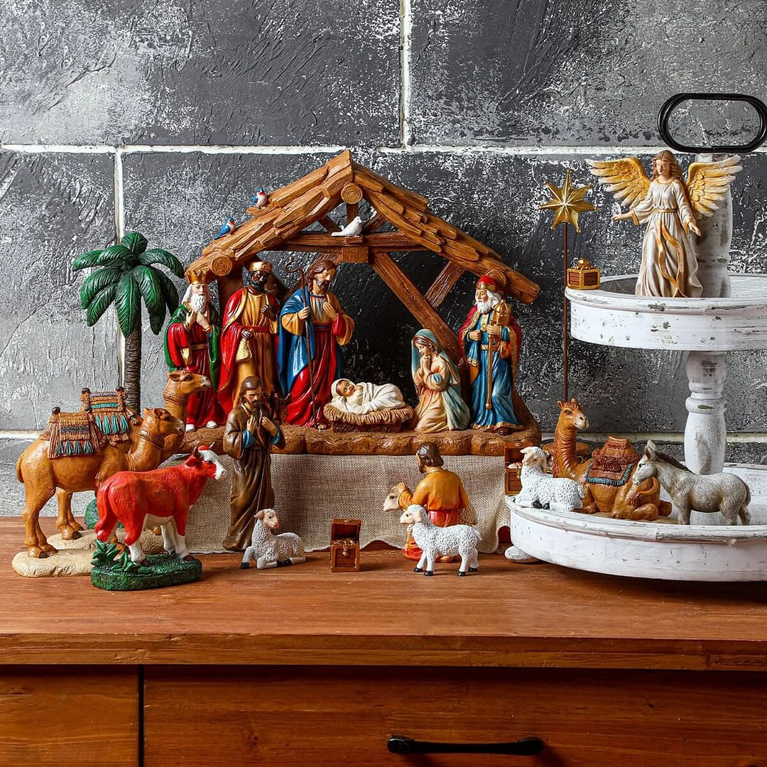 23 Pcs Christmas Nativity Set