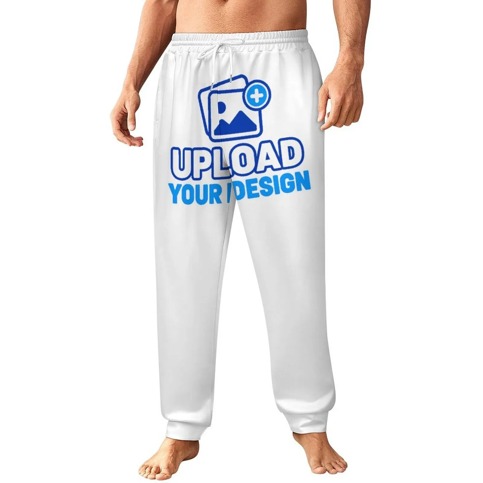Men's All-Over Print Long Sleeve Pants custom product view 8