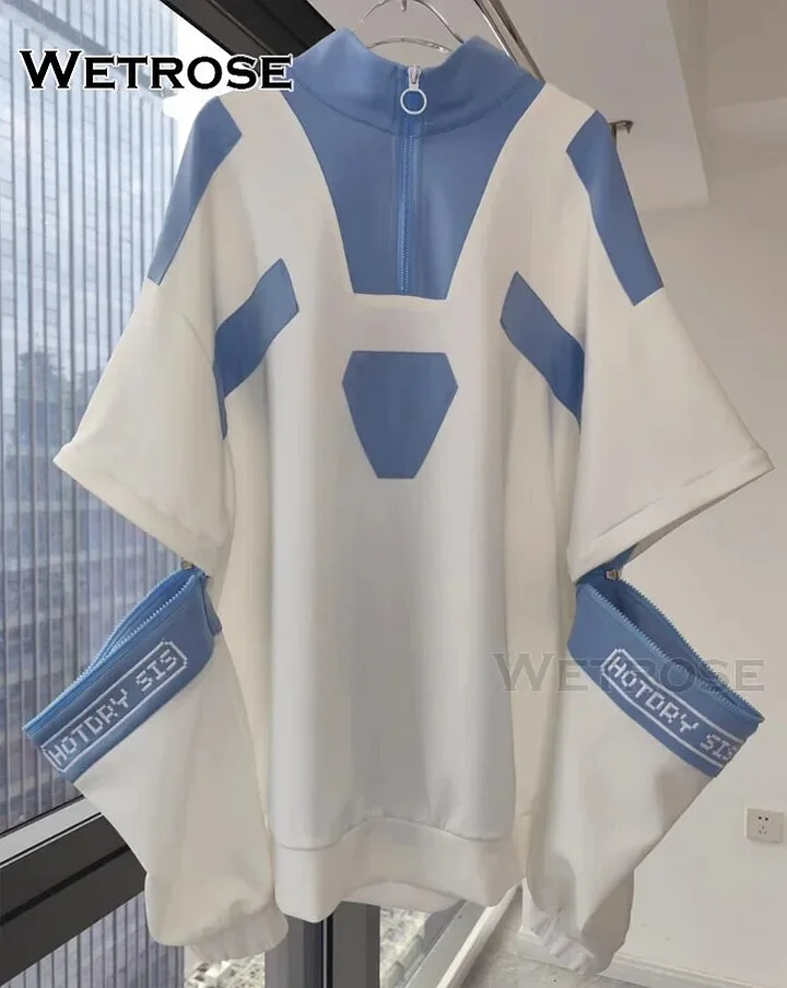 [Wetrose] In Stock Diamond Heart Costume Clothes Coat Jirai Kei Denpa Mine Style Daily Casual Outfit Loose Cosplay Ryousan Gata