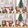 8PCS DIY Diamond Art Greeting Cards Congratulations Cards & Gifts (Christmas)