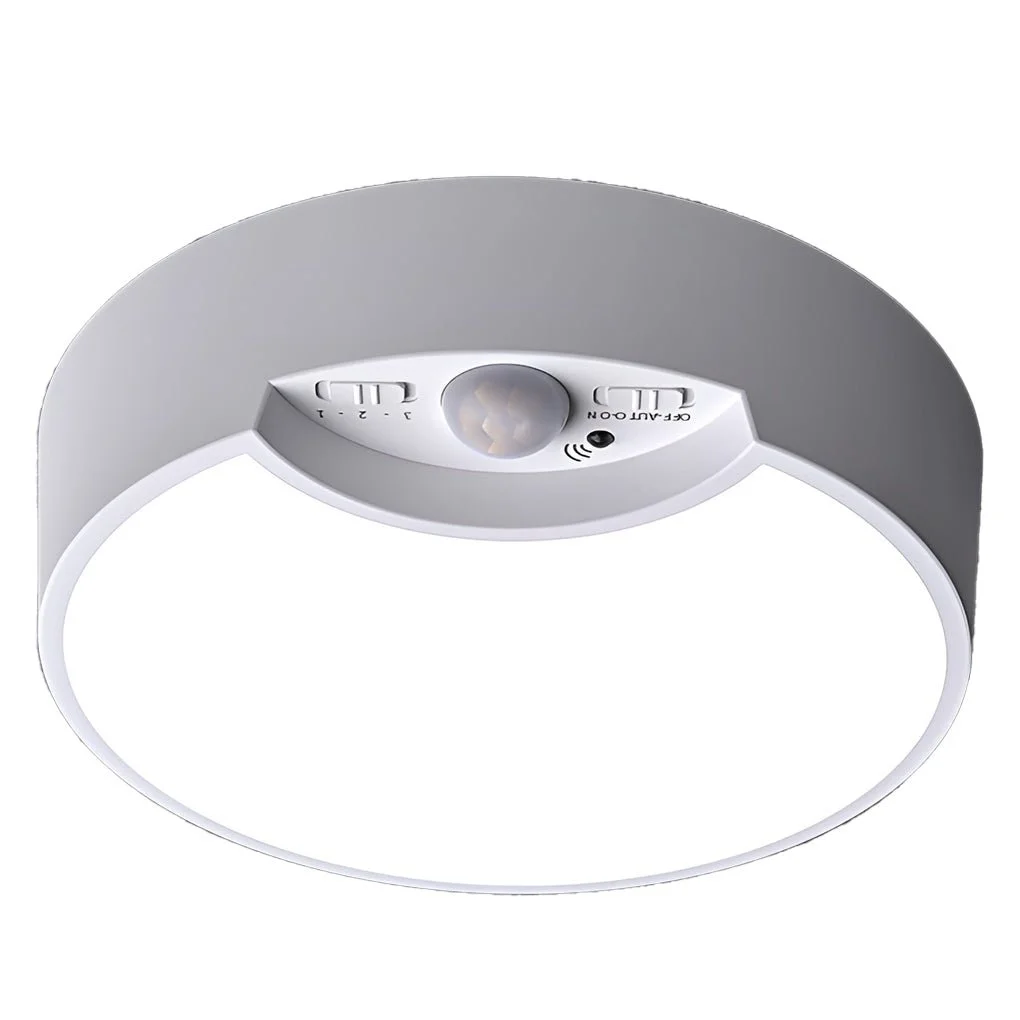 Round Motion Sensor Ceiling Lights LED Battery Operated Ceiling Lights
