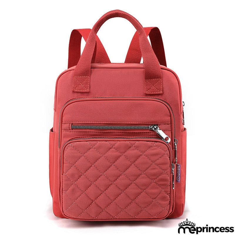 Women's Casual Zipper Travel Small Backpack