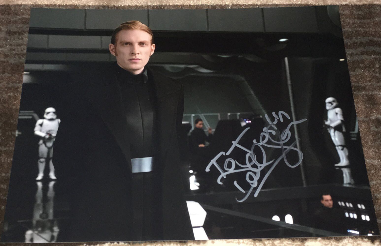 DOMHNALL GLEESON SIGNED STAR WARS THE FORCE AWAKENS 11x14 Photo Poster painting w/EXACT PROOF