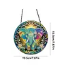 Diamond Painting Acrylic Elephant Hanging Pendant