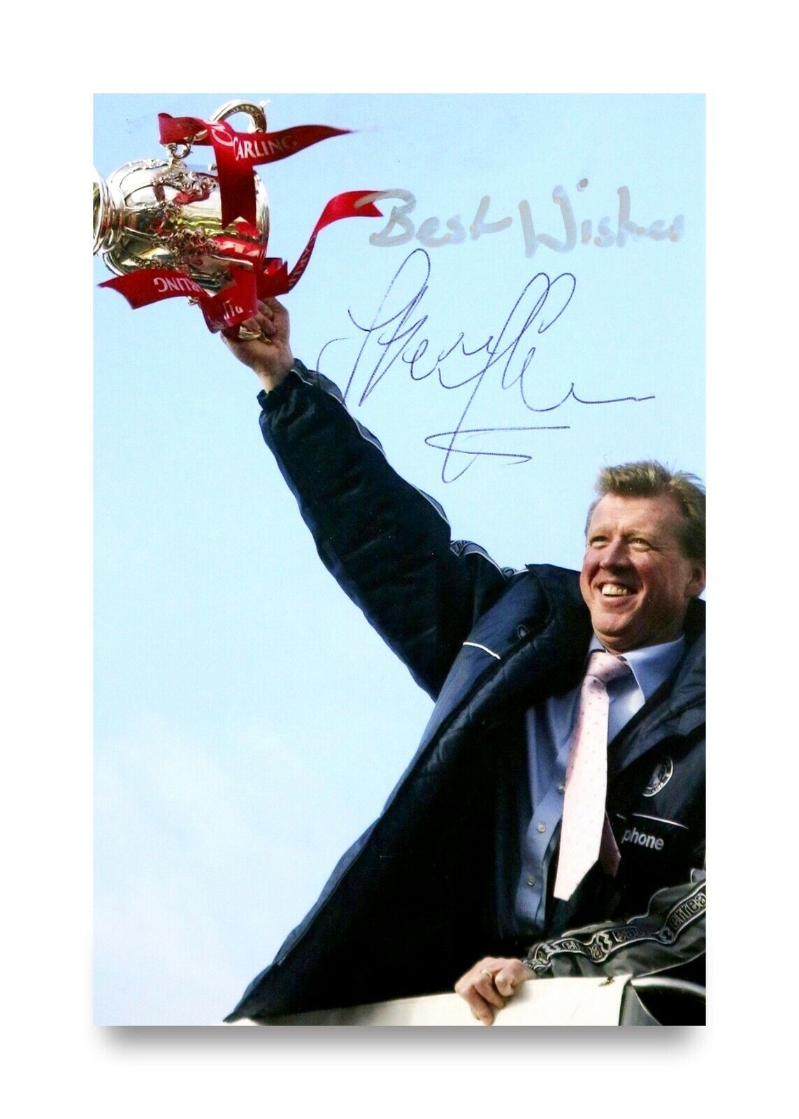 Steve McClaren Signed 6x4 Photo Poster painting Manchester United Derby County Autograph + COA