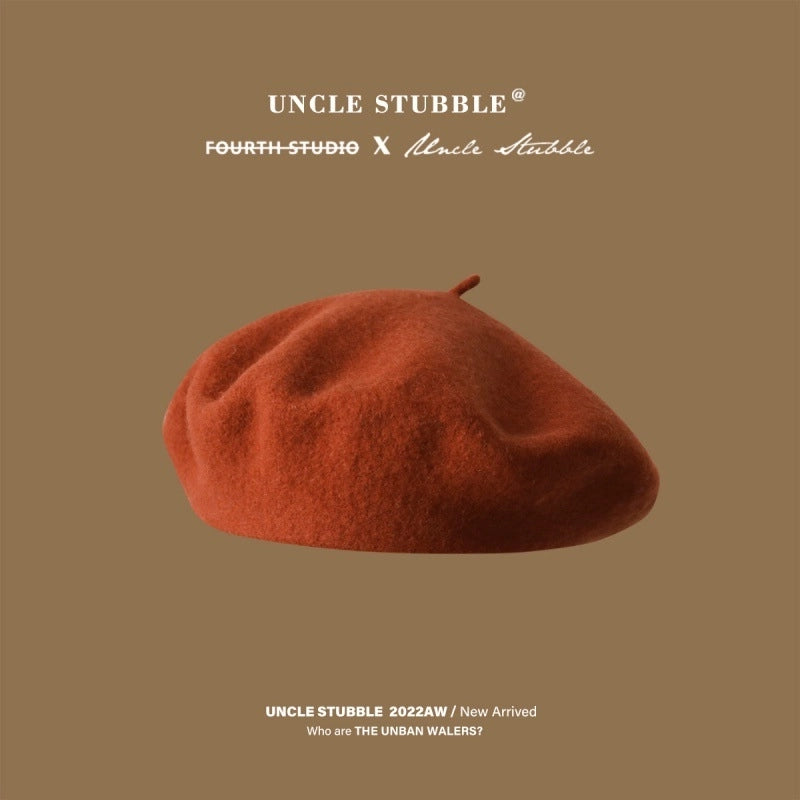 Running Size/Color Wool Beret Girls Winter Belle Cap Japanese Style Literary Retro Painter Hat