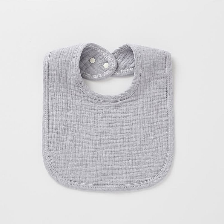 Baby Four Layer Solid Color Bibs