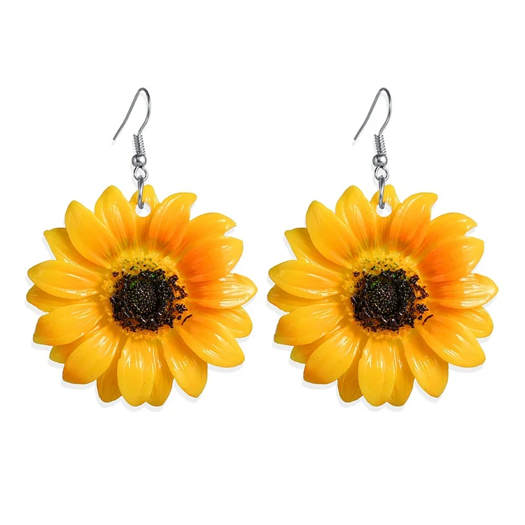 💝Cute Gift Idea - Just A Girl Who Loves Sunflowers Earrings