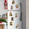 10PCS DIY Pearl Diamond Painting Christmas Fridge Magnets, Sparkling Rhinestone Refrigerator Magnet Craft Kit for Home Decor & Gifts