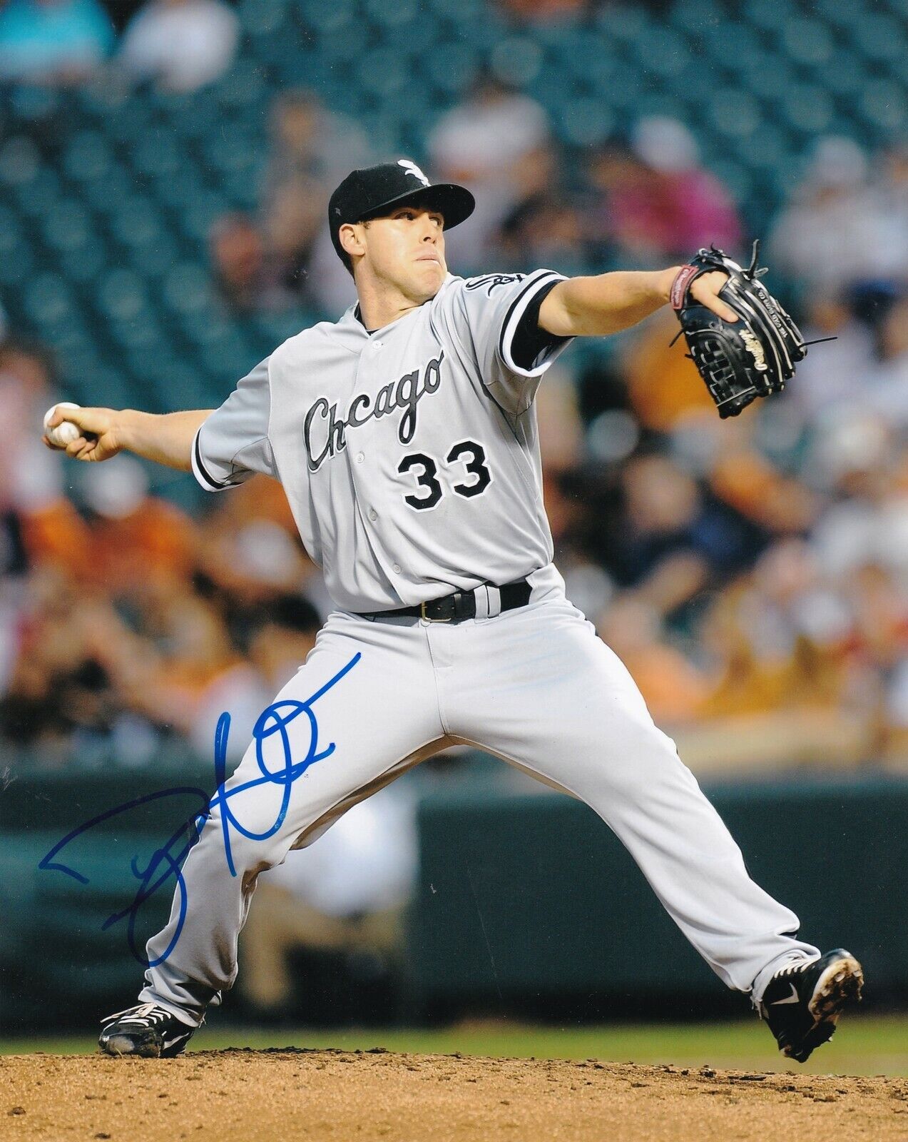 DYLAN AXELROD CHICAGO WHITE SOX ACTION SIGNED 8x10